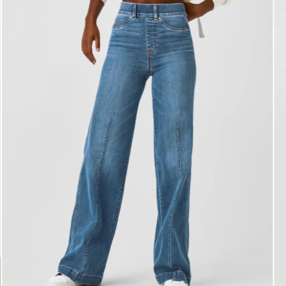 SPANX Wide Leg in Vintage Indigo SM